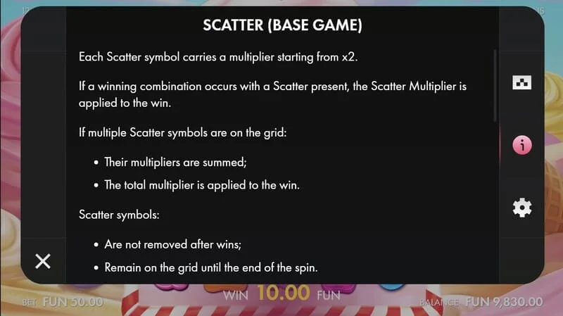 Sugar Wins - Scatter na may multiplier