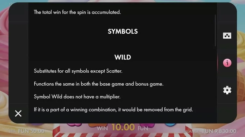 Sugar Wins - matatamis na simbolo ng slot